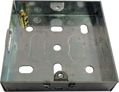 Metal Back Box 1 Gang 16mm With Knockouts